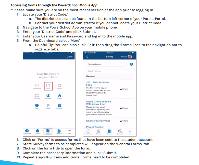 E-Collect Parent Access