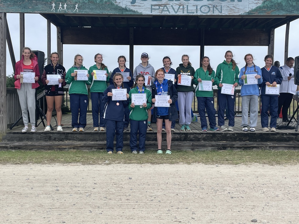 Cross Country Team at State Competition MidCarolina High School