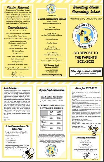 BSE Report to the Parents 2021-2022
