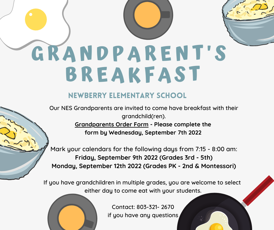 Grandparent s Day Breakfast Newberry Elementary School