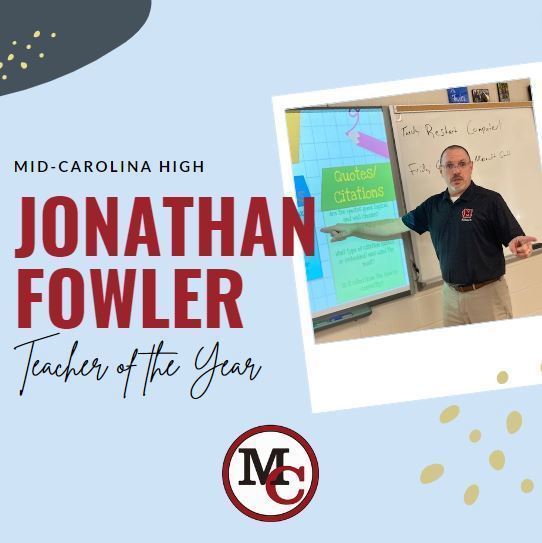 MCMS Fowler Teacher of the Year