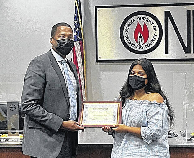 Gomez recognized by NCSD Board