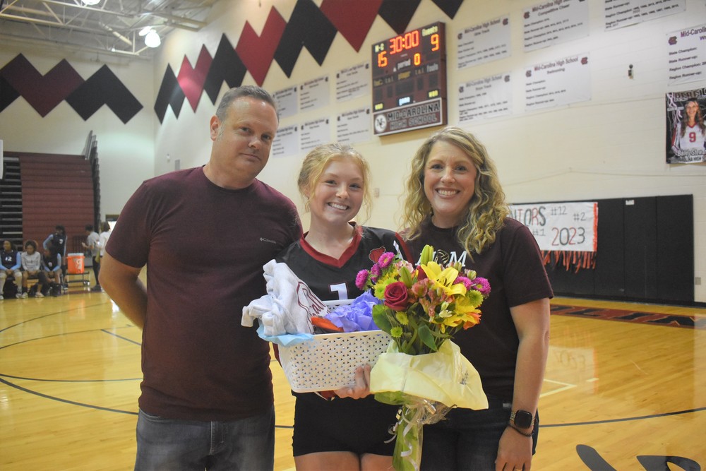 Senior Volleyball Players Honored