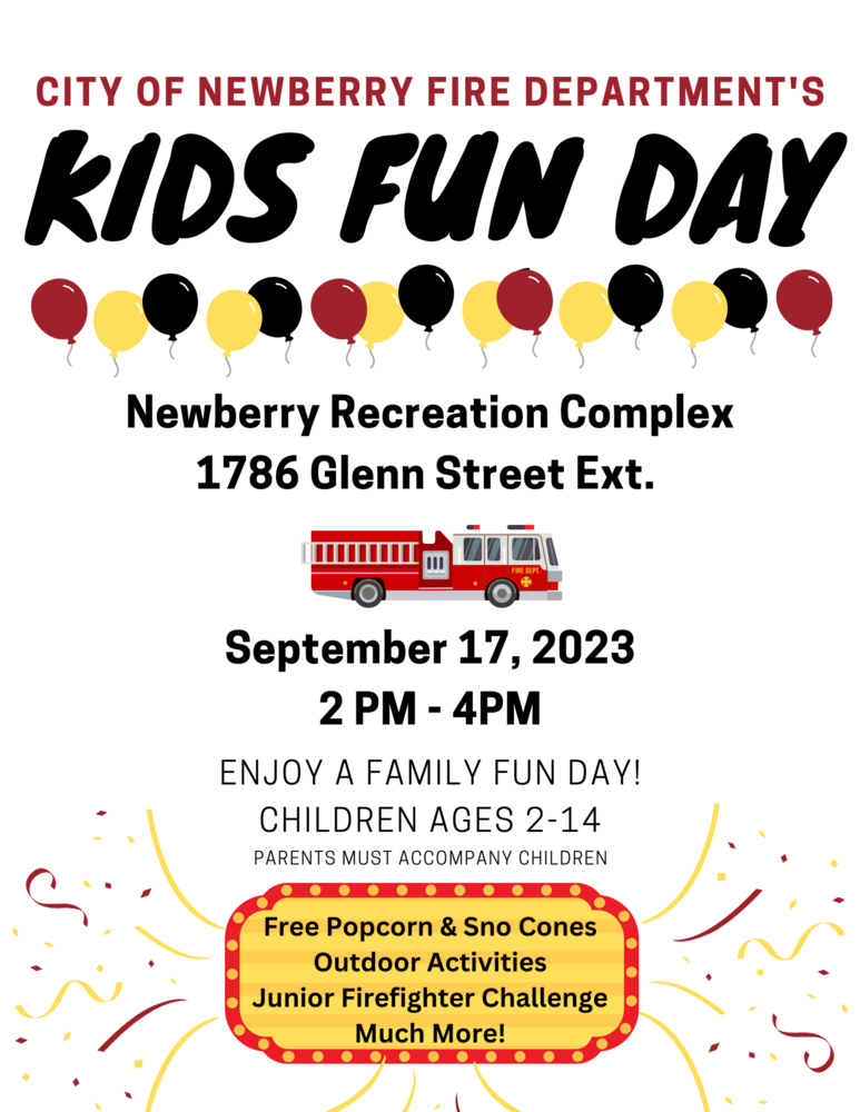 Newberry Fire Department Kids Fun Day