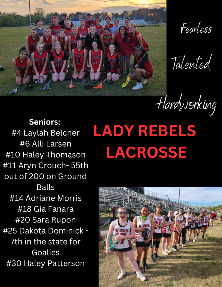 Senior Spotlight Lacrosse MidCarolina High School
