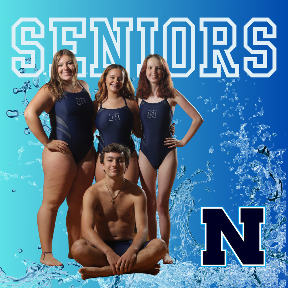 Picture of Senior Swim Team Members 2023-2024 school year