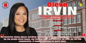 Teacher of the Year Spotlight - Oleva Irvin