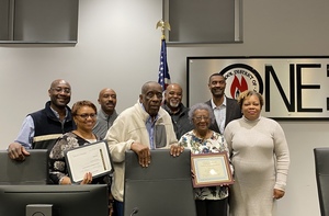 Mr. Clyde Hill is recognized for 25 years of service on the Board