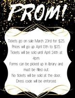 Prom Ticket Information