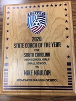 Mauldin Named Soccer Coach of the Year