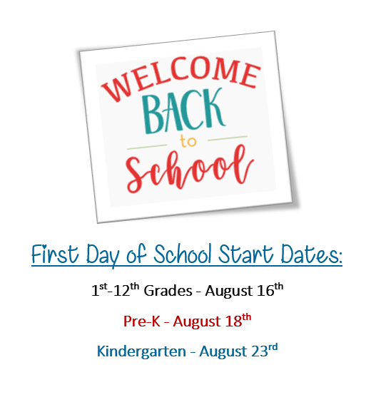 School Start Dates