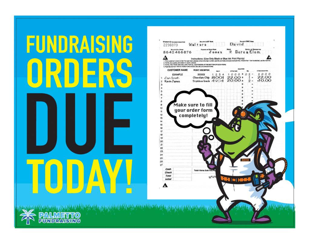 Fundraising Orders Due Today