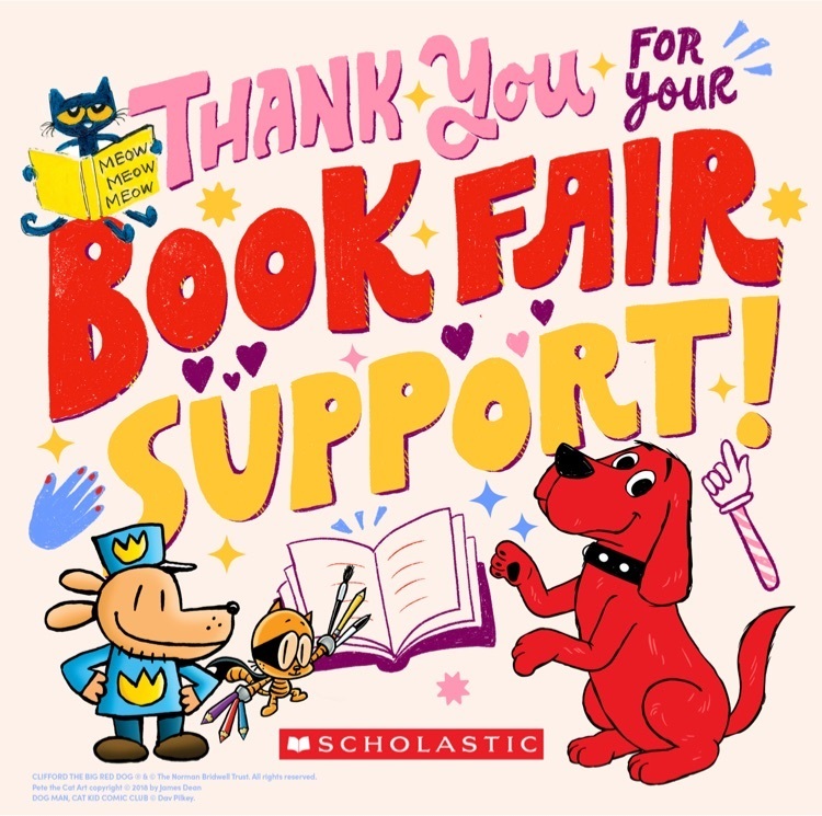 thank you for supporting the book fair