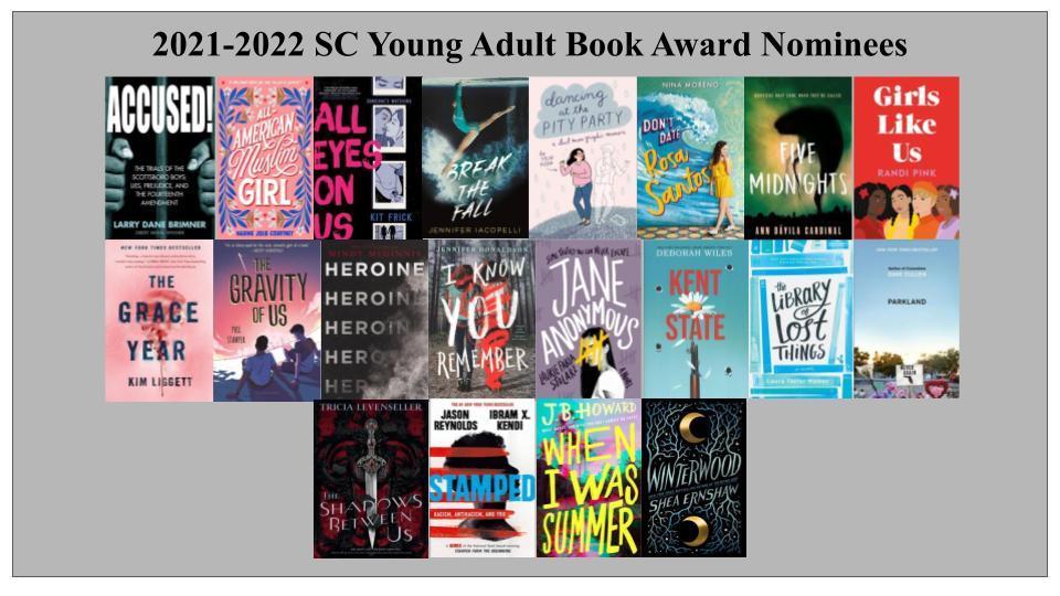 2021-2022 SC Young Adult Book Award Nominees