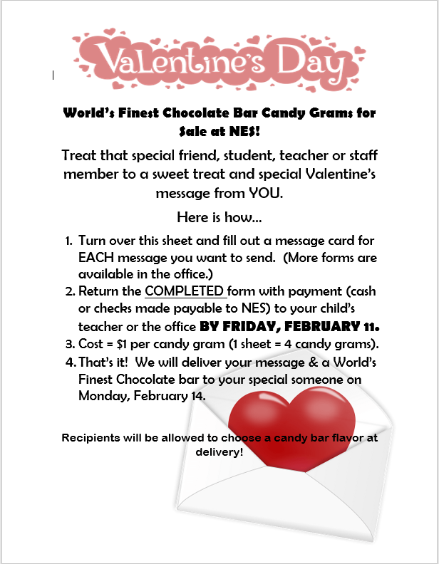 Valentine's Day Candy-Gram Fundraiser