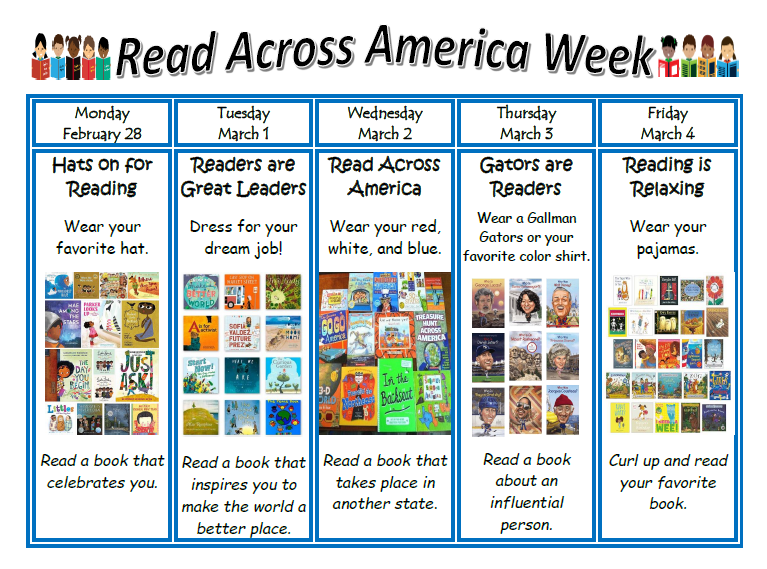 Read Across America Week Theme Days