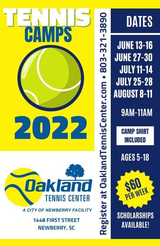 Tennis camp information