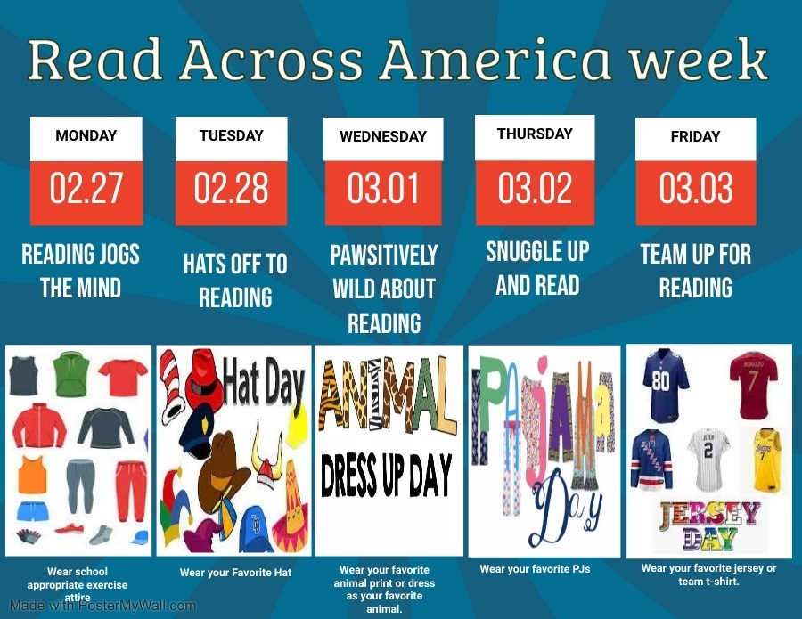 Read Across America Week flyer