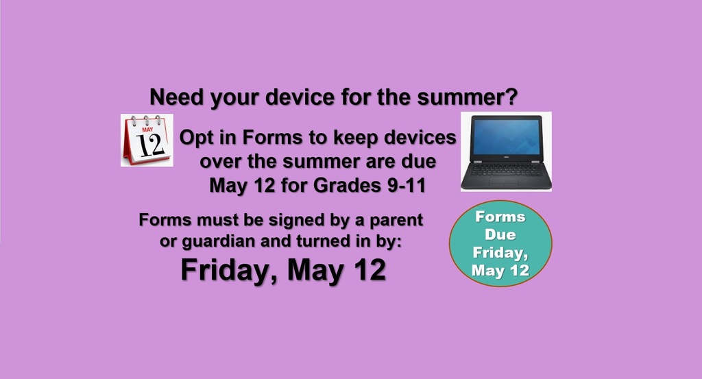 Need your device over the summer?
