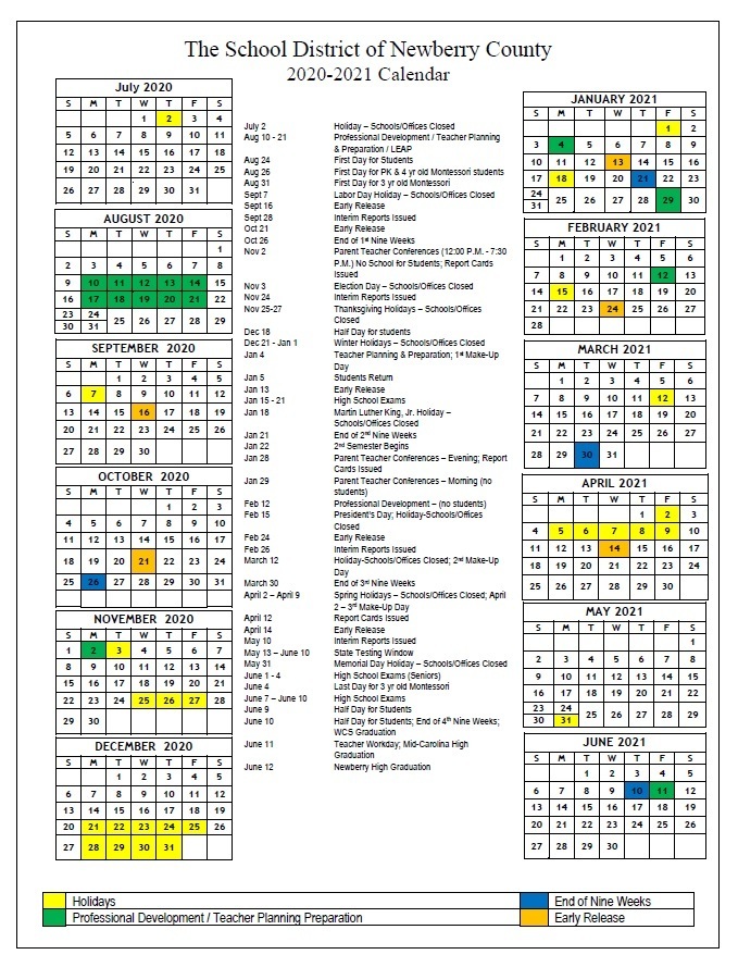 2020-21 calendar