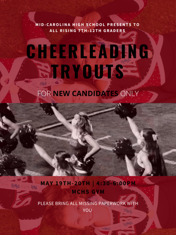 Cheerleading Tryouts MidCarolina High School